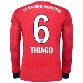 FC Bayern München Fodboldtrøjer Thiago 6 Hjemmebanesæt 2018/19 Langærmet